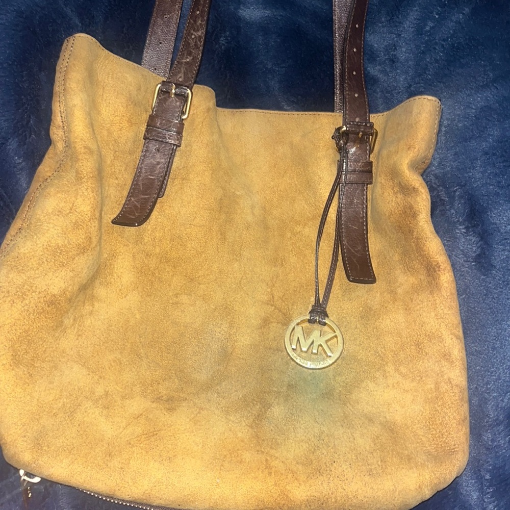 Micheal kors suede bag